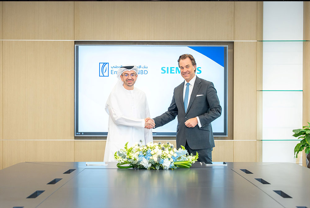 بنك الإمارات دبي الوطني يتعاون مع "سيمنز" لتعزيز تمويل مشاريع البنية التحتية الخضراء في الإمارات