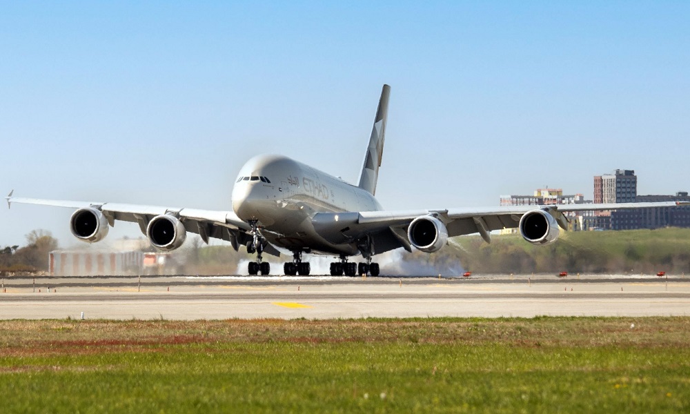"الاتحاد للطيران" تطلق إيرباص A380 الى نيويورك