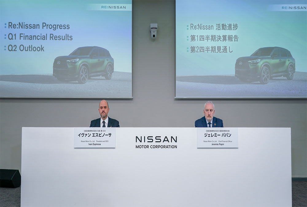 "نيسان" تعلن عن نتائجها المالية للربع الأول وتؤكد التزامها بخطة التعافي "Re:Nissan"