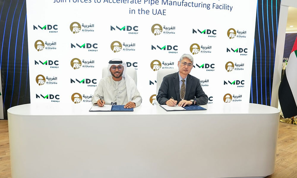 "NMDC Energy" تتعاون مع "الغربية للأنابيب" في جال تسريع وتيرة إنتاج أنابيب الصلب بالإمارات