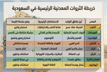 السعودية تتحول إلى قوة عالمية في التعدين والصناعات التعدينية