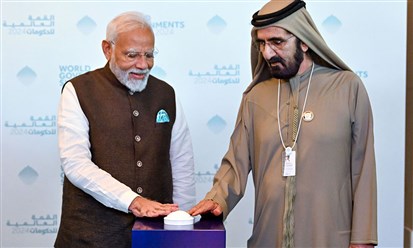 الإمارات والهند تضعان حجر الأساس لمشروع "بهارات مارت" في دبي