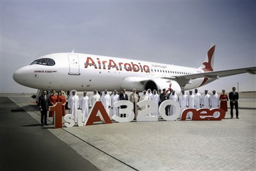 "العربية للطيران" تتسلم أولى طائراتها من طراز إيرباص A320