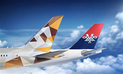 الاتحاد للطيران تبرم اتفاقية مشاركة بالرمز مع الخطوط الجوية الصربية