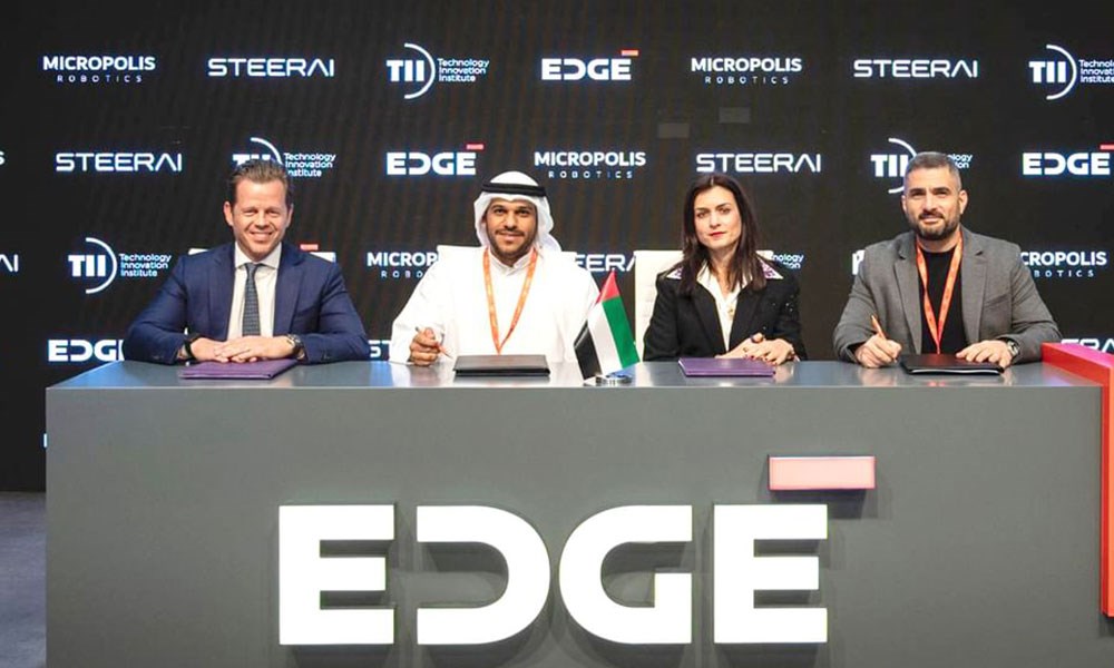 "إيدج"توقع اتفاقية تعاون رباعية لاستكشاف فرص نشر منصة لوجيستية ذاتية في الإمارات