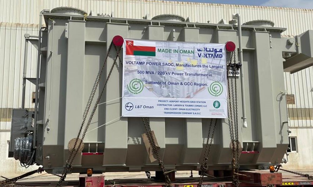 "فولتامب" تصنّع أول محوّل بسعة 500 ميغافولت أمبير في سلطنة عمان