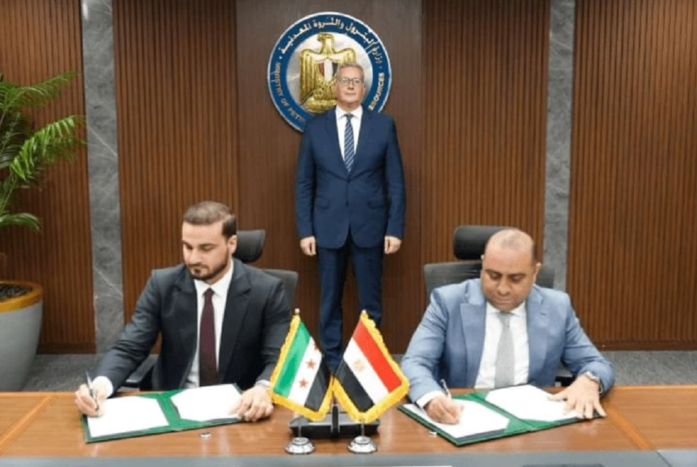 مصر توقع مذكرتي تفاهم لتوريد الغاز والمنتجات البترولية إلى سوريا