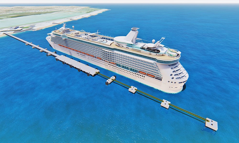الرصيف الجديد يسمح باستقبال سفينتين سياحيتين في آن واحد