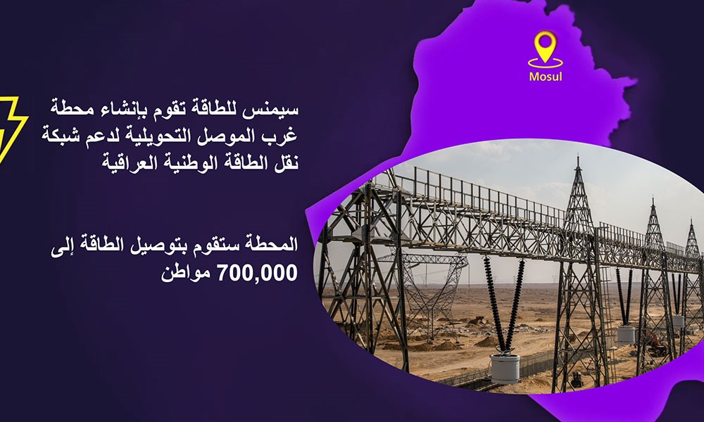 "سيمنس للطاقة" و"الكهرباء العراقية" توقعان عقد إنشاء محطة غرب الموصل التحويلية