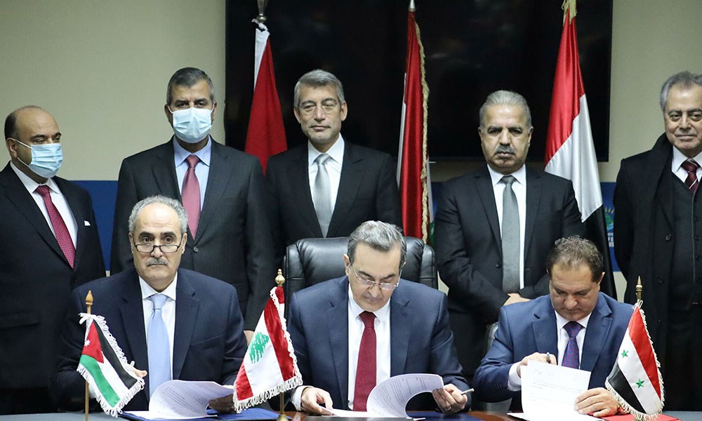 لبنان يوقع اتفاقيتي تزويد ونقل الكهرباء مع الأردن وسوريا