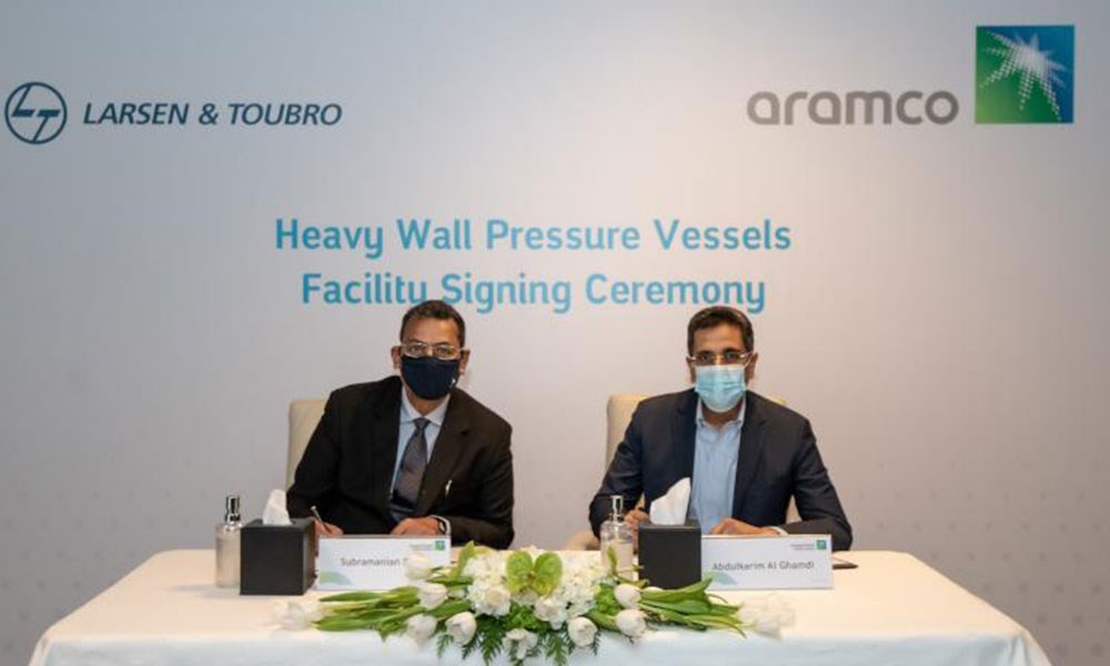 "أرامكو" توقع اتفاقية مع "لارسن آند توبرو" في مجال تطوير أعمال التصنيع
