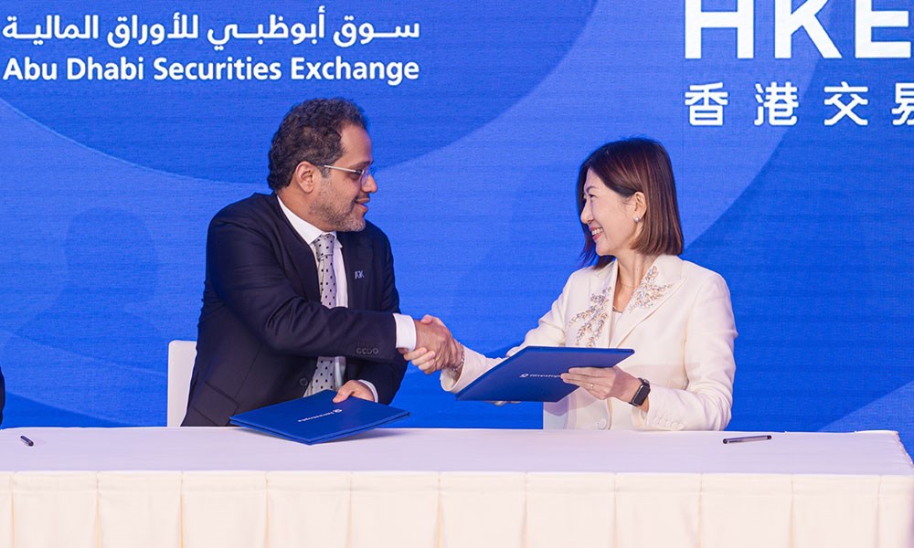 مذكرة تفاهم بين سوق أبوظبي وبورصة هونغ كونغ لتوسيع التعاون وتعزيز الترابط بين الأسواق