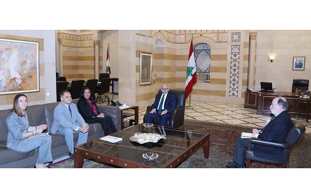 الرئيس نواف سلام يستقبل مديرة دائرة الشرق الاوسط في البنك الدولي