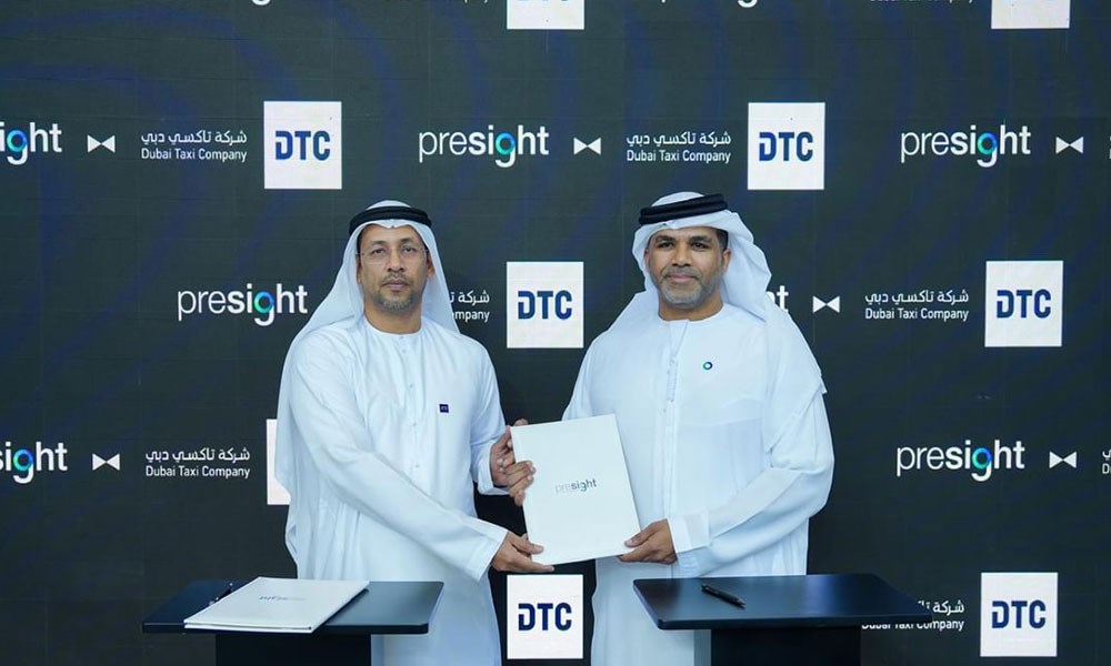 مذكرة تفاهم بين "بريسايت" و"تاكسي دبي" لتطوير مشاريع تجريبية مدعومة بالذكاء الاصطناعي