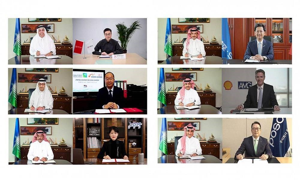 أرامكو السعودية: توقيع 6 مذكرات تفاهم مع شركات عالمية