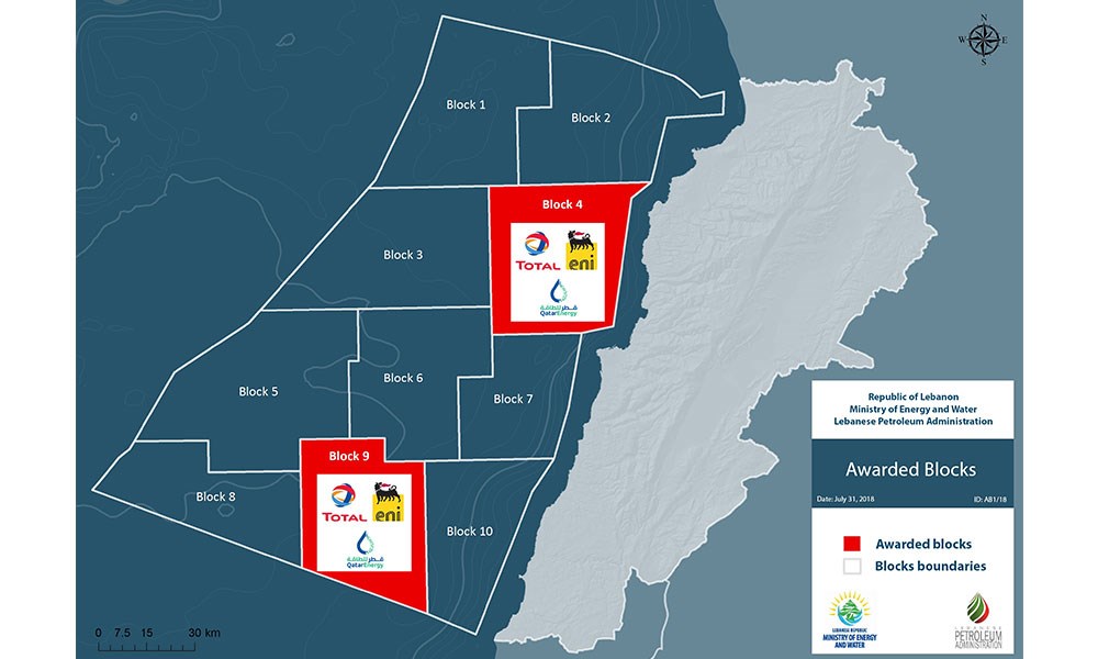 الاستكشافات النفطية في لبنان: نحو تلزيم خدمات بلوك 9