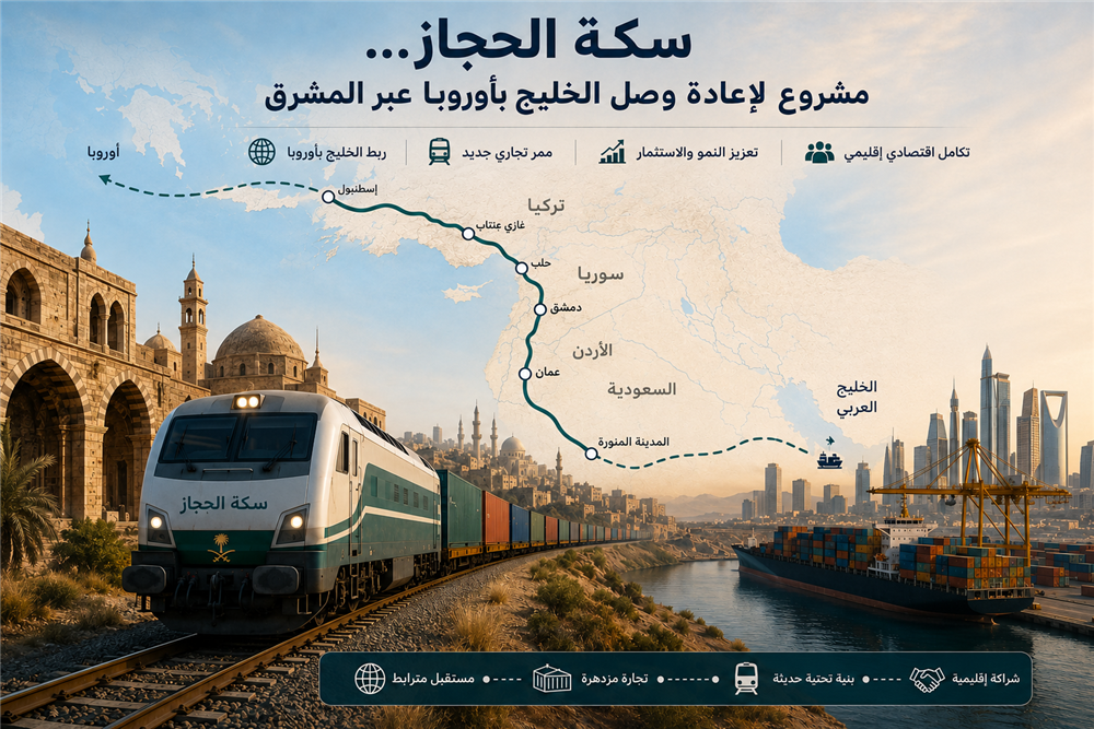 سكة الحجاز... مشروع يعيد المشرق إلى خريطة التجارة بين الخليج وأوروبا