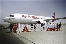 "العربية للطيران" تتسلم أولى طائراتها من طراز إيرباص A320